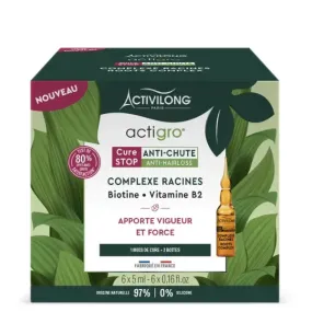 6 Ampoules Anti-chute Complexes Racines - Actigro Activilong