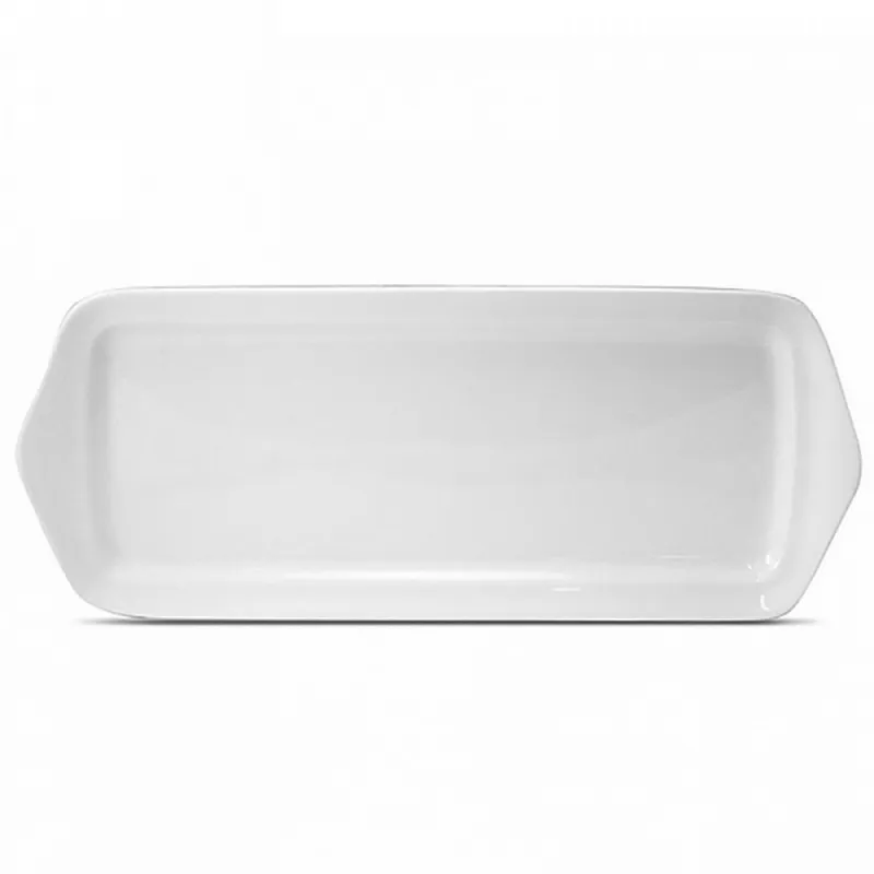 Acheter plat à cake blanc en porcelaine de Pillivuyt