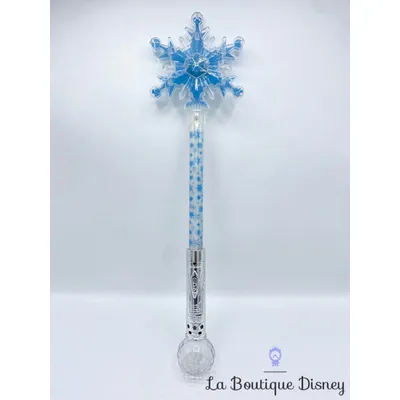 Baguette lumineuse Elsa La reine des neiges Disney On Ice flocon de neige 56 cm