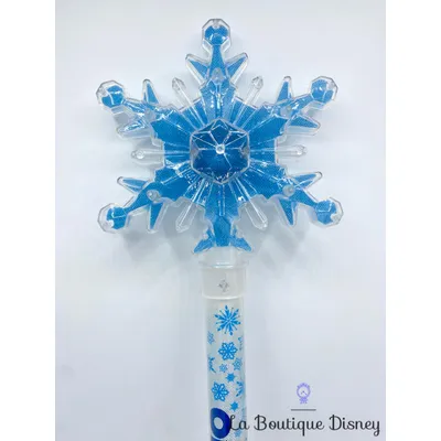 Baguette lumineuse Elsa La reine des neiges Disney On Ice flocon de neige 56 cm