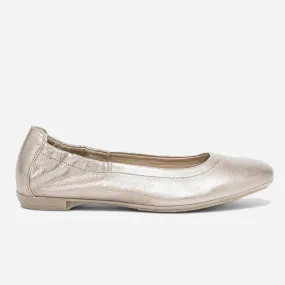 Ballerine dorée en cuir - Ballerines Femme | ERAM