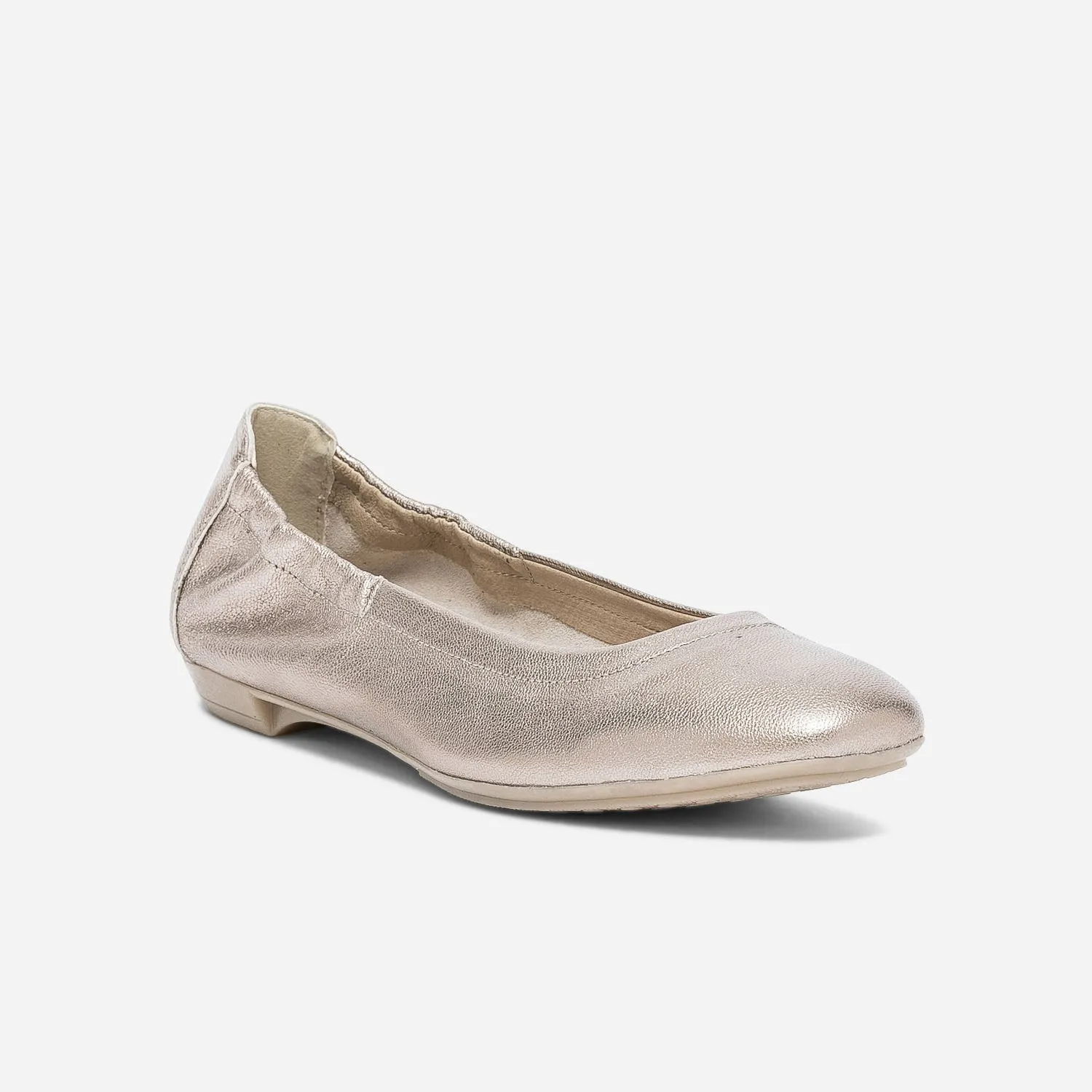 Ballerine dorée en cuir - Ballerines Femme | ERAM