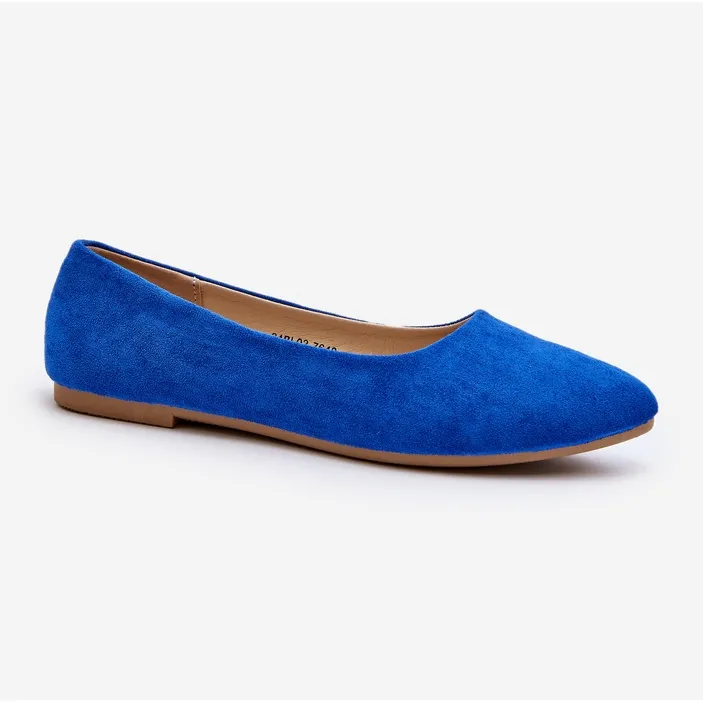 Ballerines Daim Femme Bleu Kommia