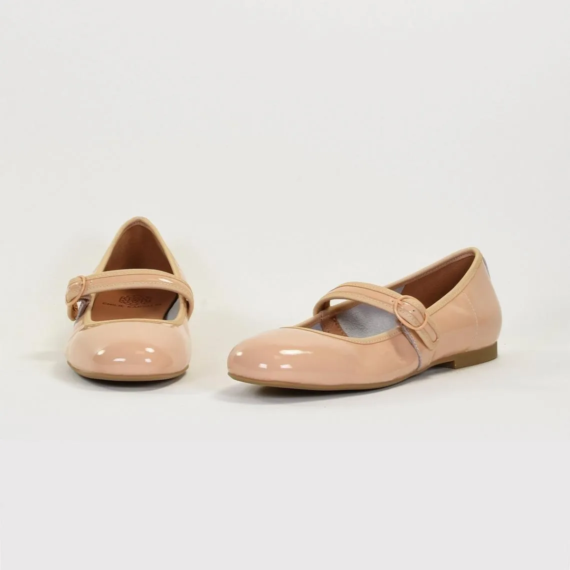 Ballerines JULIE en cuir rose | 3 Suisses