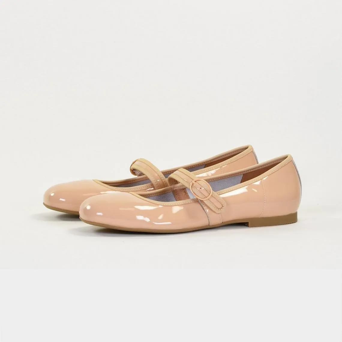 Ballerines JULIE en cuir rose | 3 Suisses