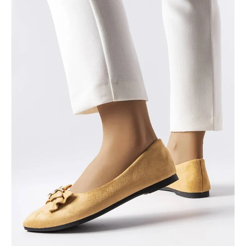 Ballerines à bout pointu beige Jetté