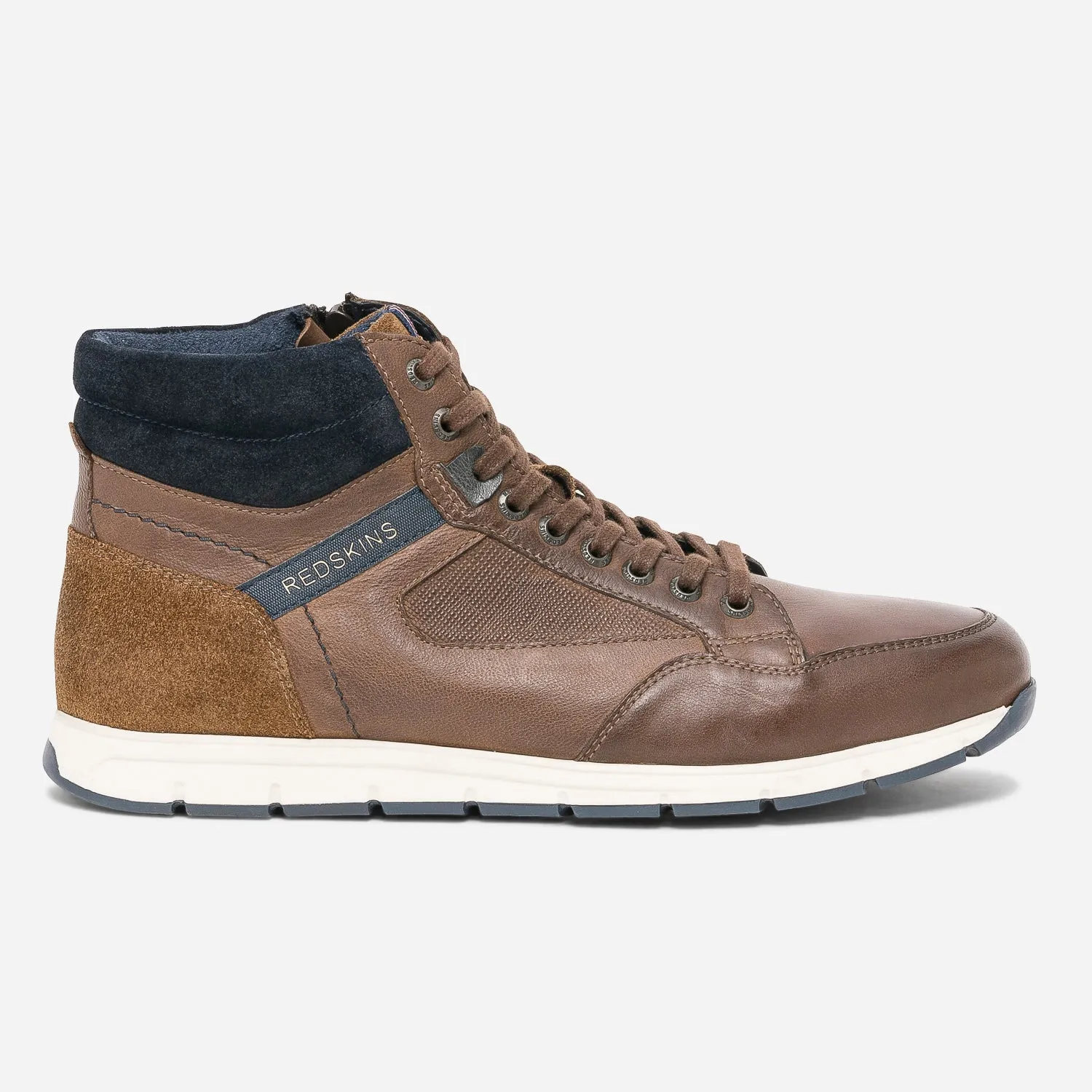 Basket REDSKINS marron en cuir - Baskets / Tennis Homme | ERAM