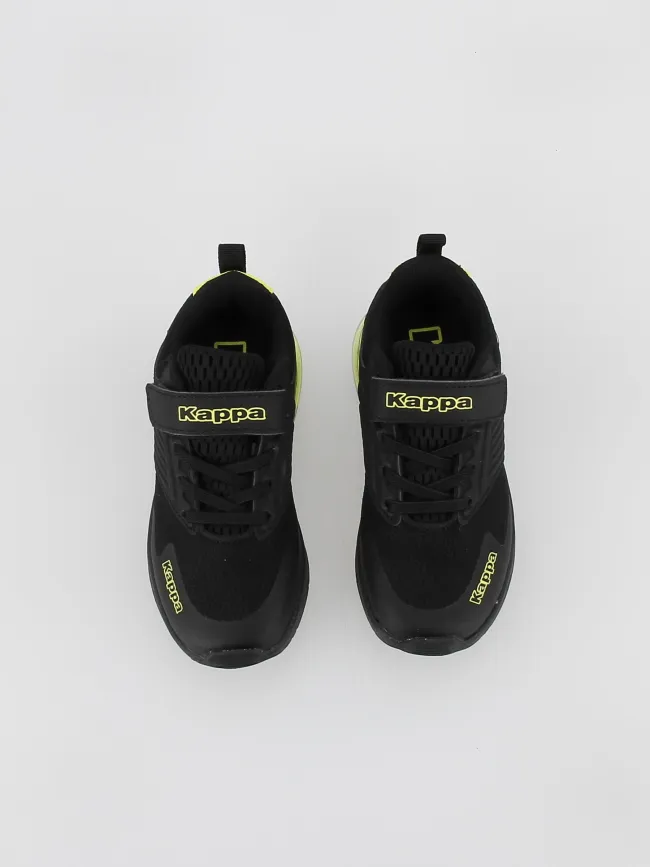 Baskets avec bulle myagi fluo noir enfant - Kappa | wimod