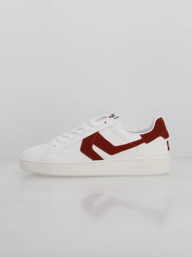 Baskets swift blanc rouge homme - Levi's | wimod