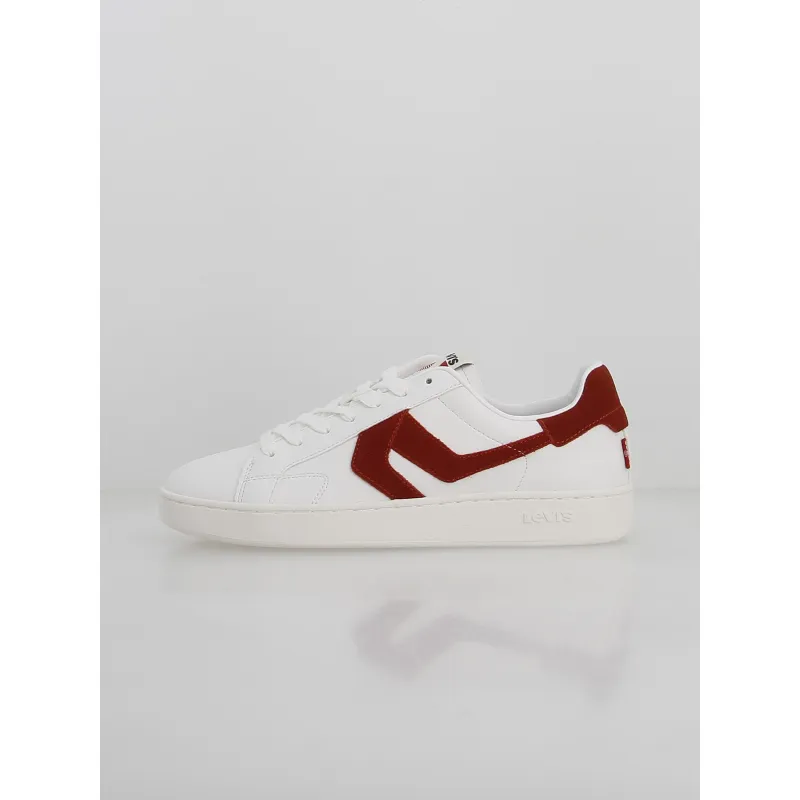 Baskets swift blanc rouge homme - Levi's | wimod