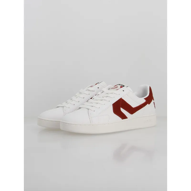 Baskets swift blanc rouge homme - Levi's | wimod