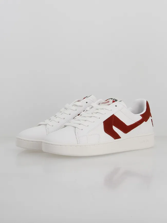 Baskets swift blanc rouge homme - Levi's | wimod