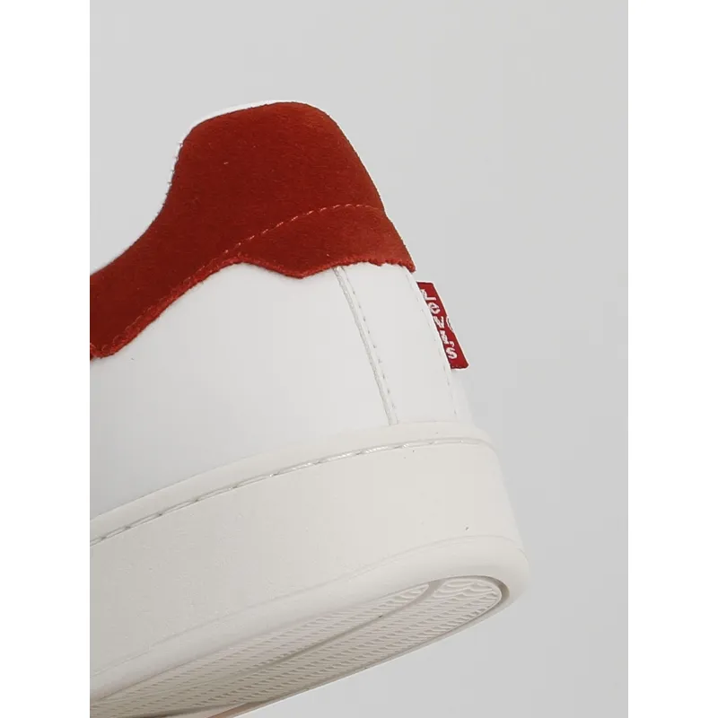 Baskets swift blanc rouge homme - Levi's | wimod