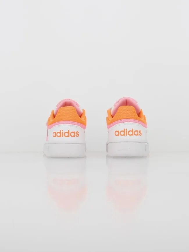 Baskets à scratch hoops 3.0 fluo blanc enfant - Adidas | wimod