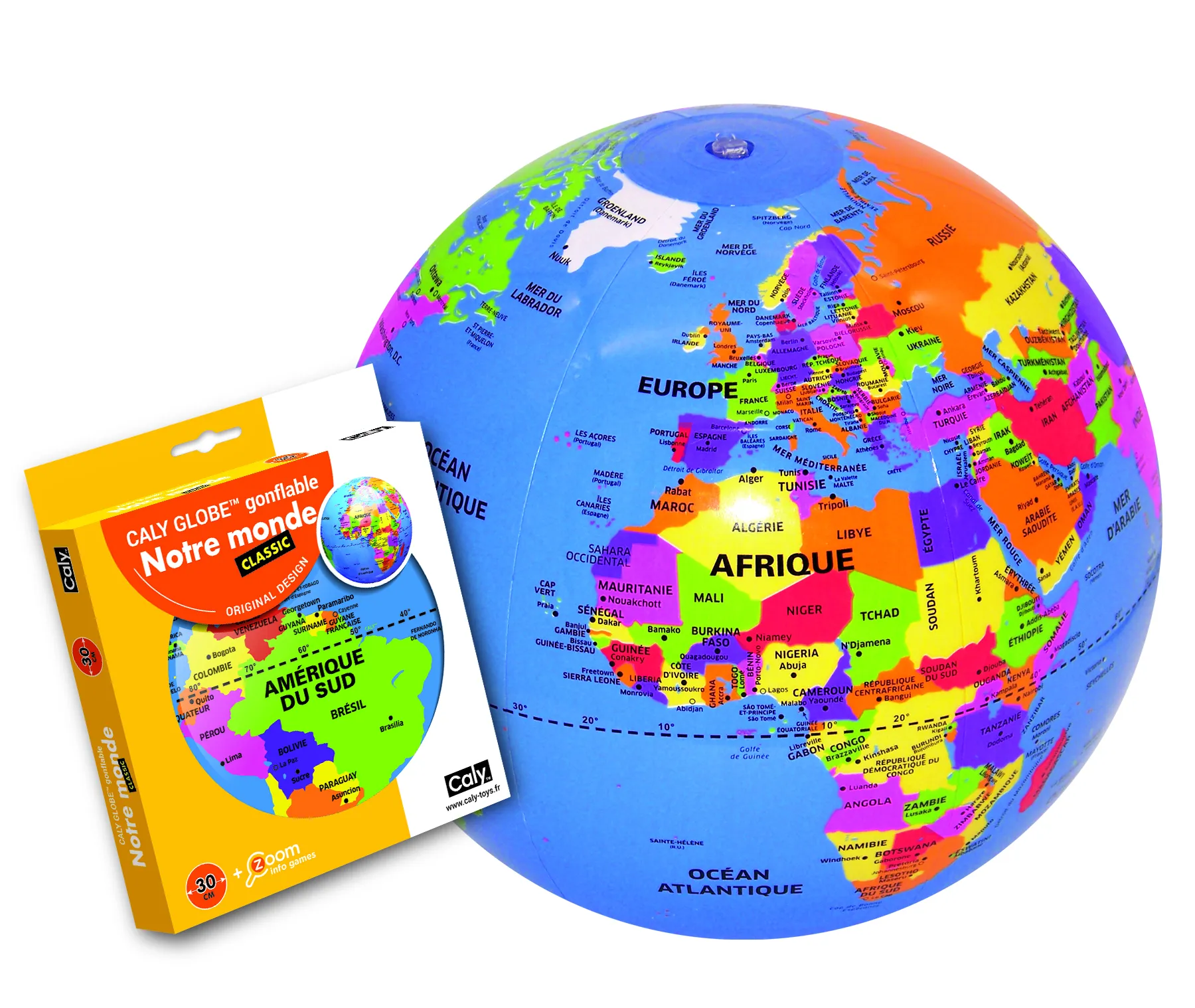 Bass et bass Pays jeu éducatif gonflable Globe terrestre - Trouva