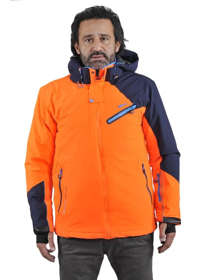 Blouson de ski homme CALIS - PEAK MOUNTAIN - Orange