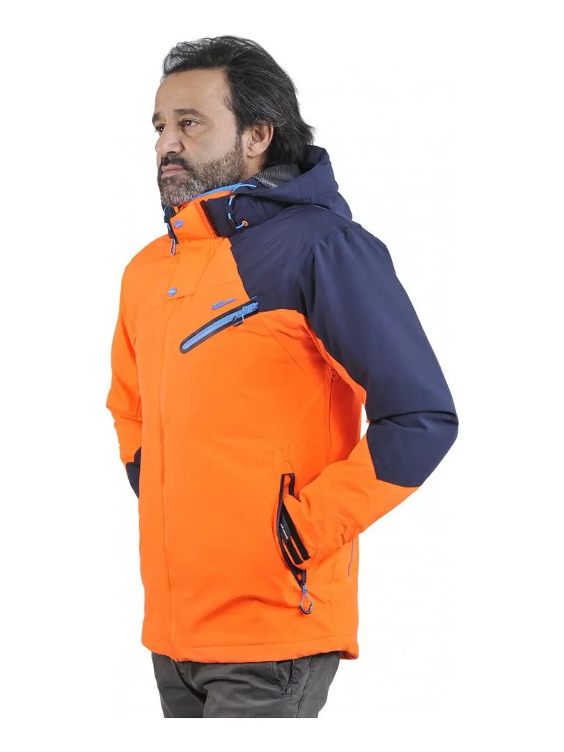 Blouson de ski homme CALIS - PEAK MOUNTAIN - Orange