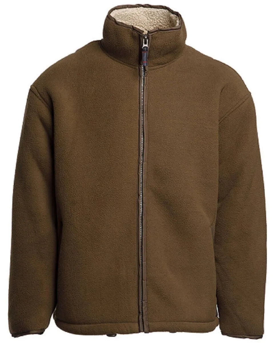 Blouson laine polaire sherpa - Homme - Pen Duick - PK750 - marron 