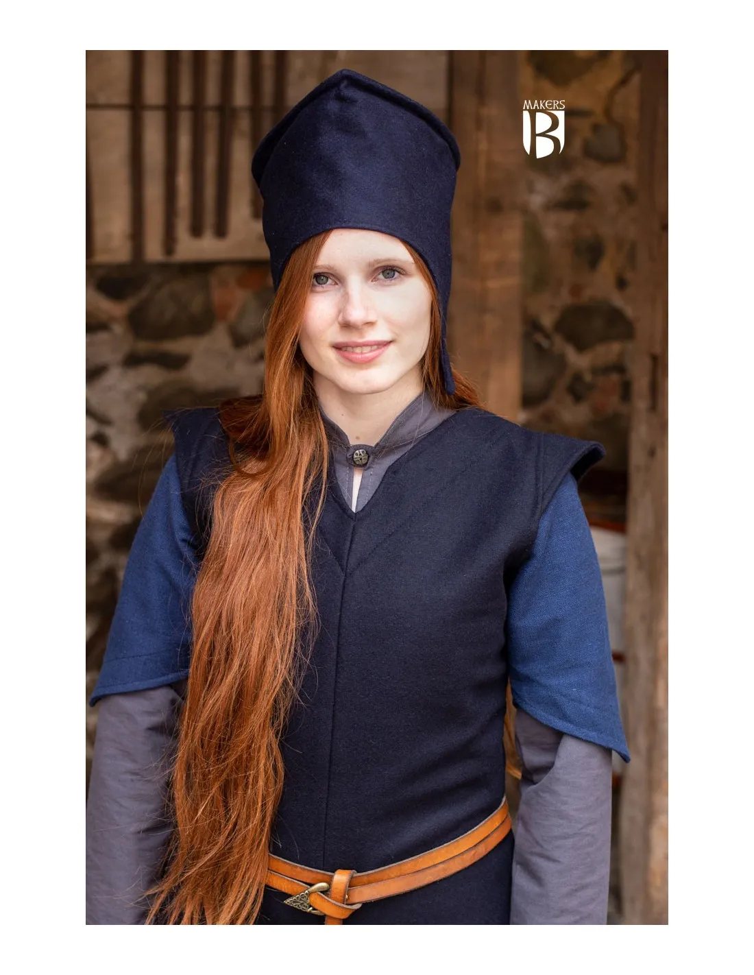 Bonnet de sorcier Goodbye, laine bleue ⚔️ Boutique Épées