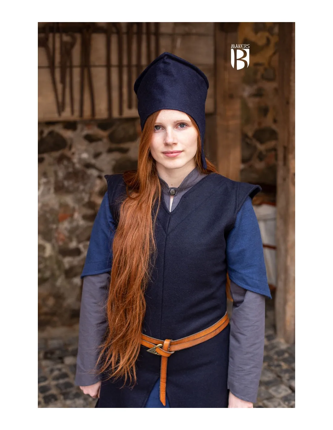 Bonnet de sorcier Goodbye, laine bleue ⚔️ Boutique Épées