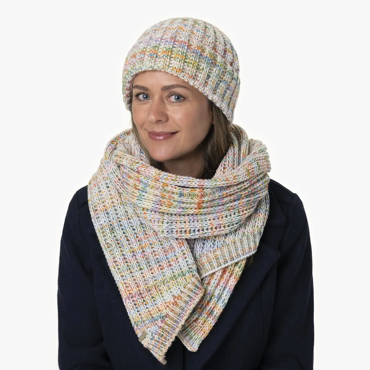 Bonnet en Tricot Salevia Multicolour by Seeberger --> Chapeaux, casquettes & bonnets en ligne ▷ Chapeaushop