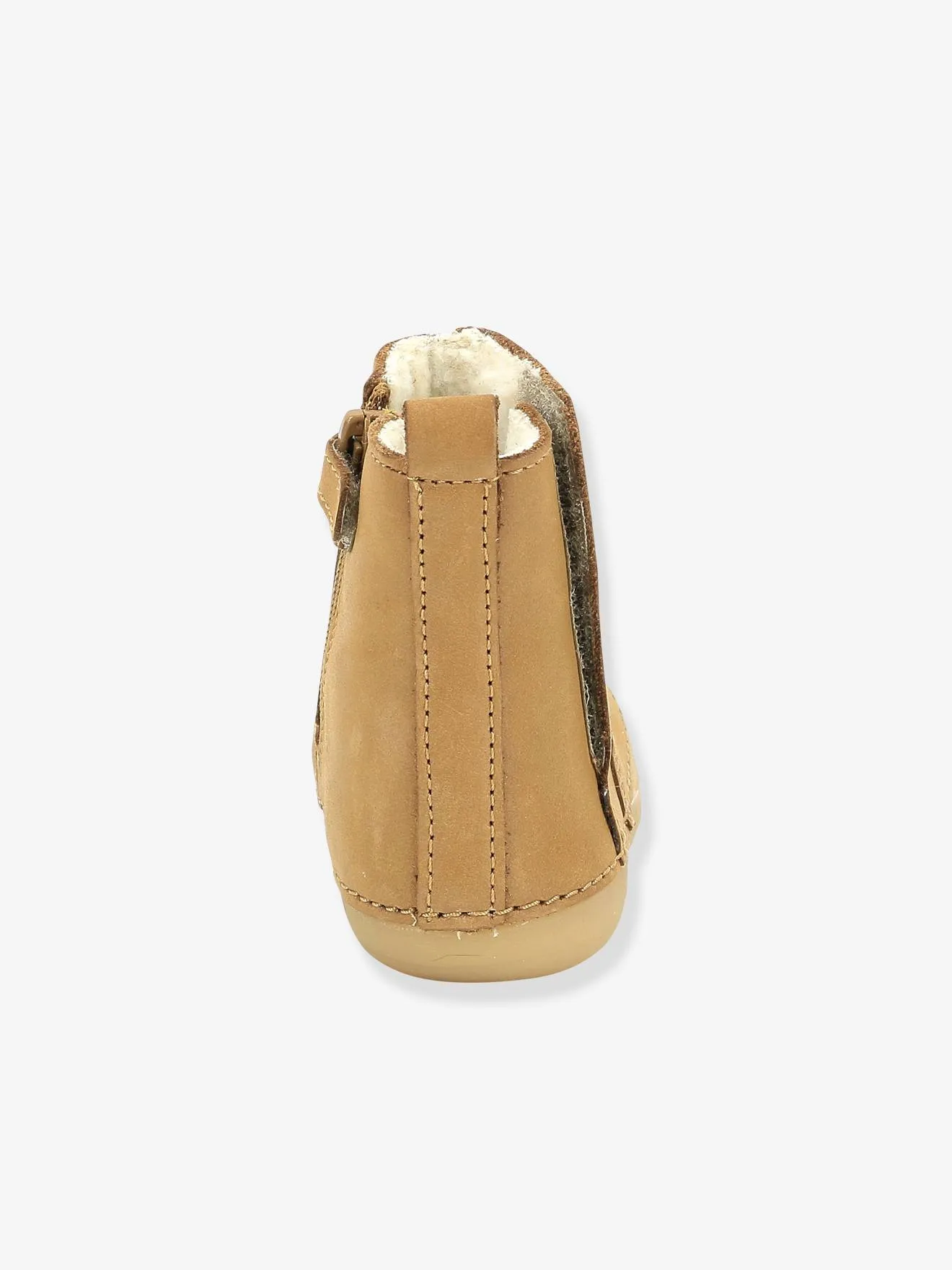 Boots fourrées cuir bébé garçon Socool Cho KICKERS® 1ers pas camel - Kickers