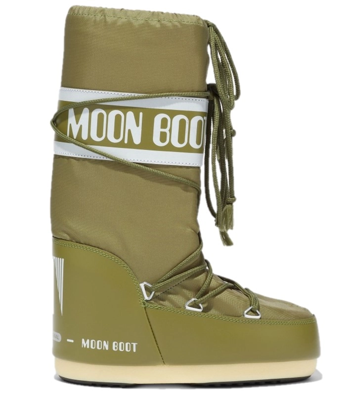 Bottes de Neige Moon Boot Women Nylon Khaki