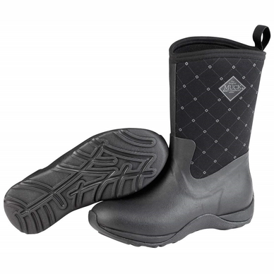 Bottes de Neige Muck Boot Women Arctic Weekend Prints Black Quilt