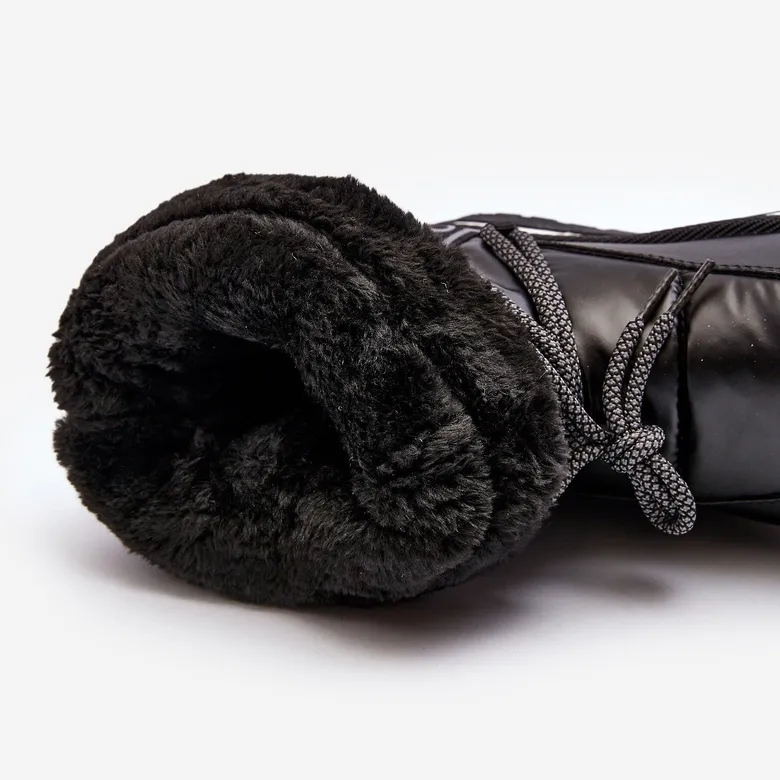 Bottes De Neige Pour Femmes À Laçage Noir Lilara le noir