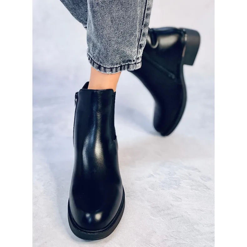 Bottines Chelsea Tagart noires en grain le noir