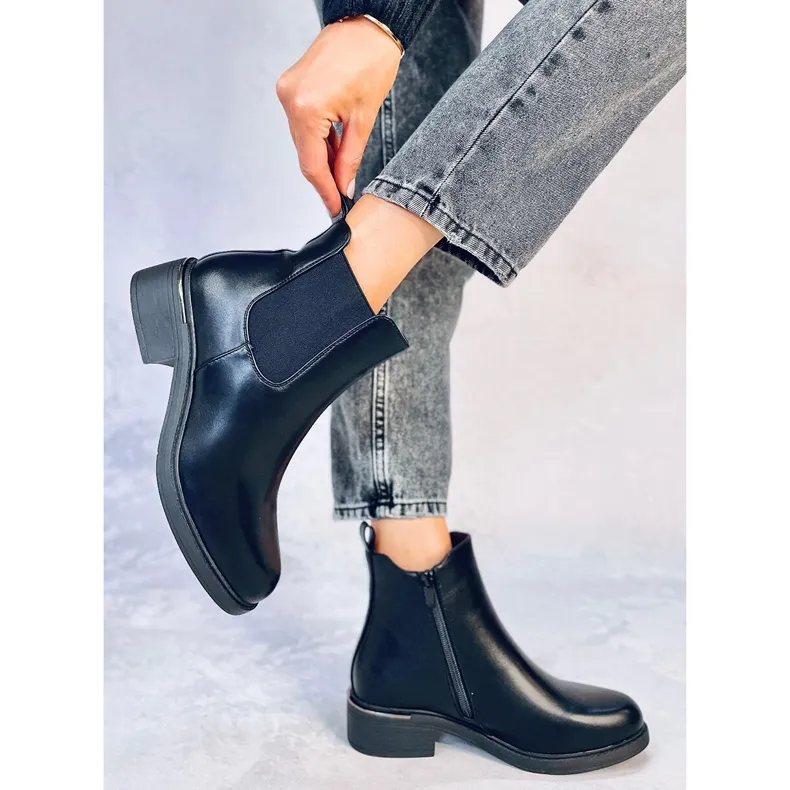 Bottines Chelsea Tagart noires en grain le noir