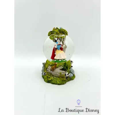 Boule à neige Blanche Neige balançoire Disneyland Paris snow globe Disney animaux forêt