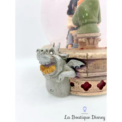 Boule à neige musicale Le bossu de notre dame Disneyland 1996 Disney Snow Globe Quasimodo Esmeralda Gargouilles