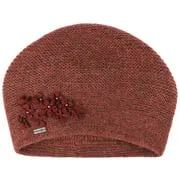 Béret en Tricot avec Fleurs et Perles by McBURN --> Chapeaux, casquettes & bonnets en ligne ▷ Chapeaushop