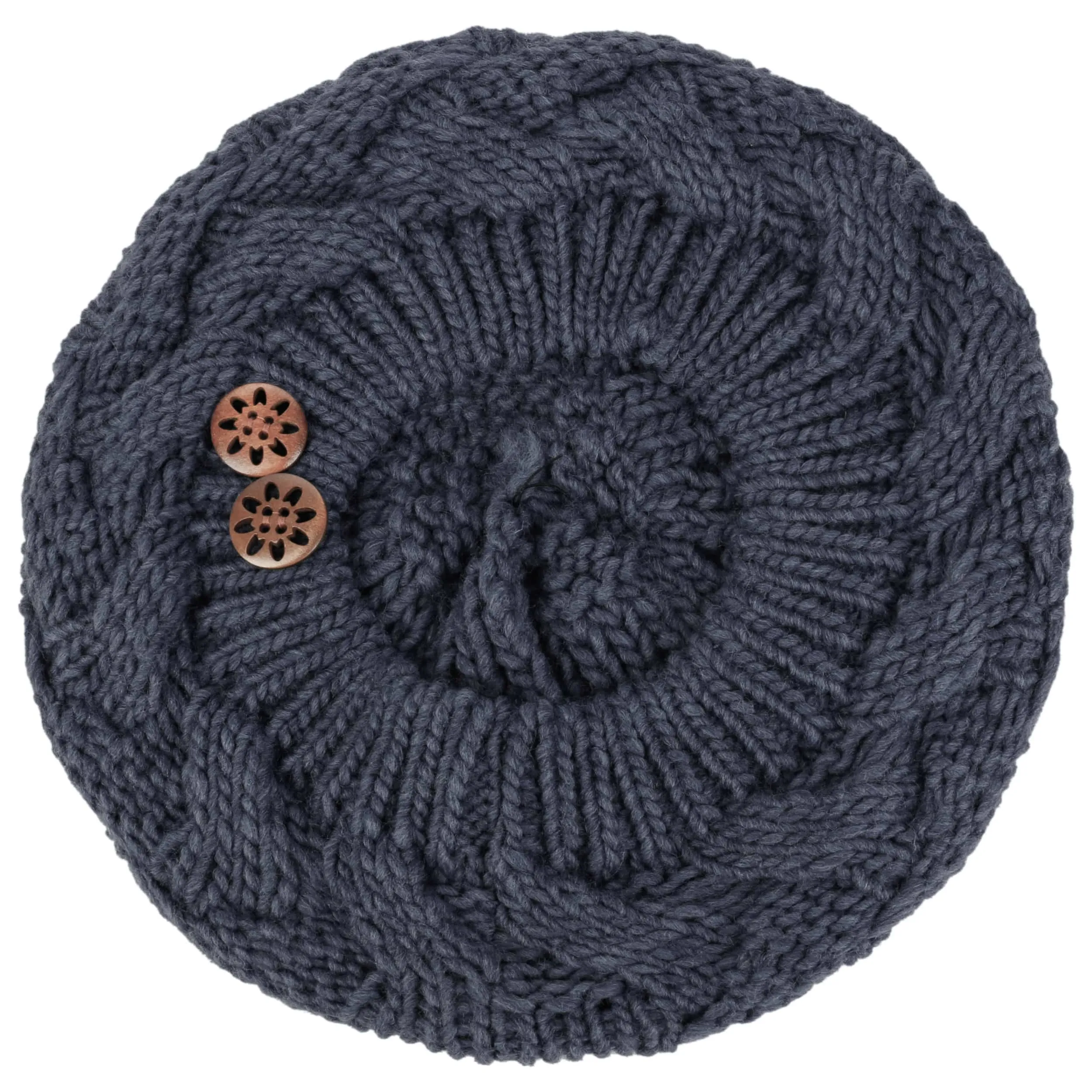 Béret en Tricot Jil avec Boutons by Lierys --> Chapeaux, casquettes & bonnets en ligne ▷ Chapeaushop