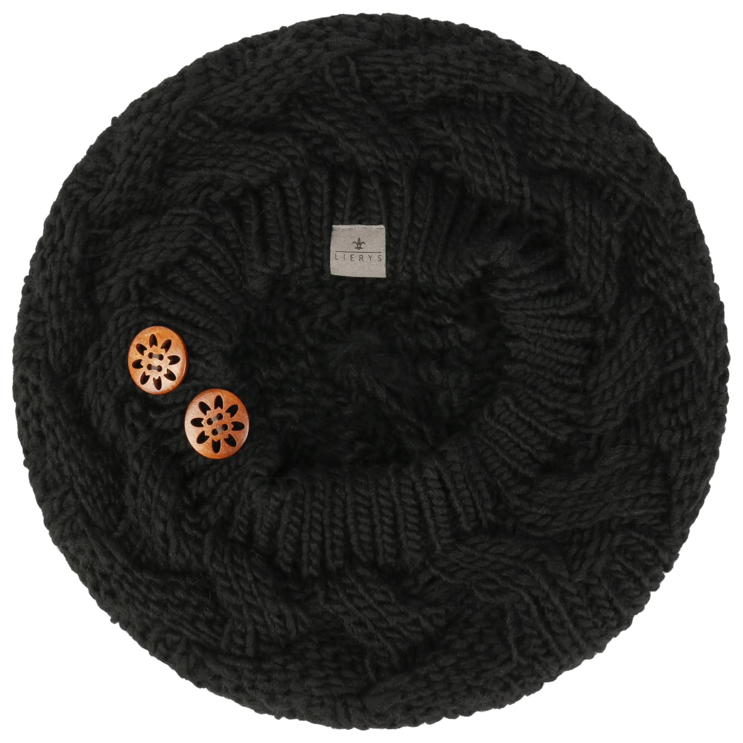 Béret en Tricot Jil avec Boutons by Lierys --> Chapeaux, casquettes & bonnets en ligne ▷ Chapeaushop