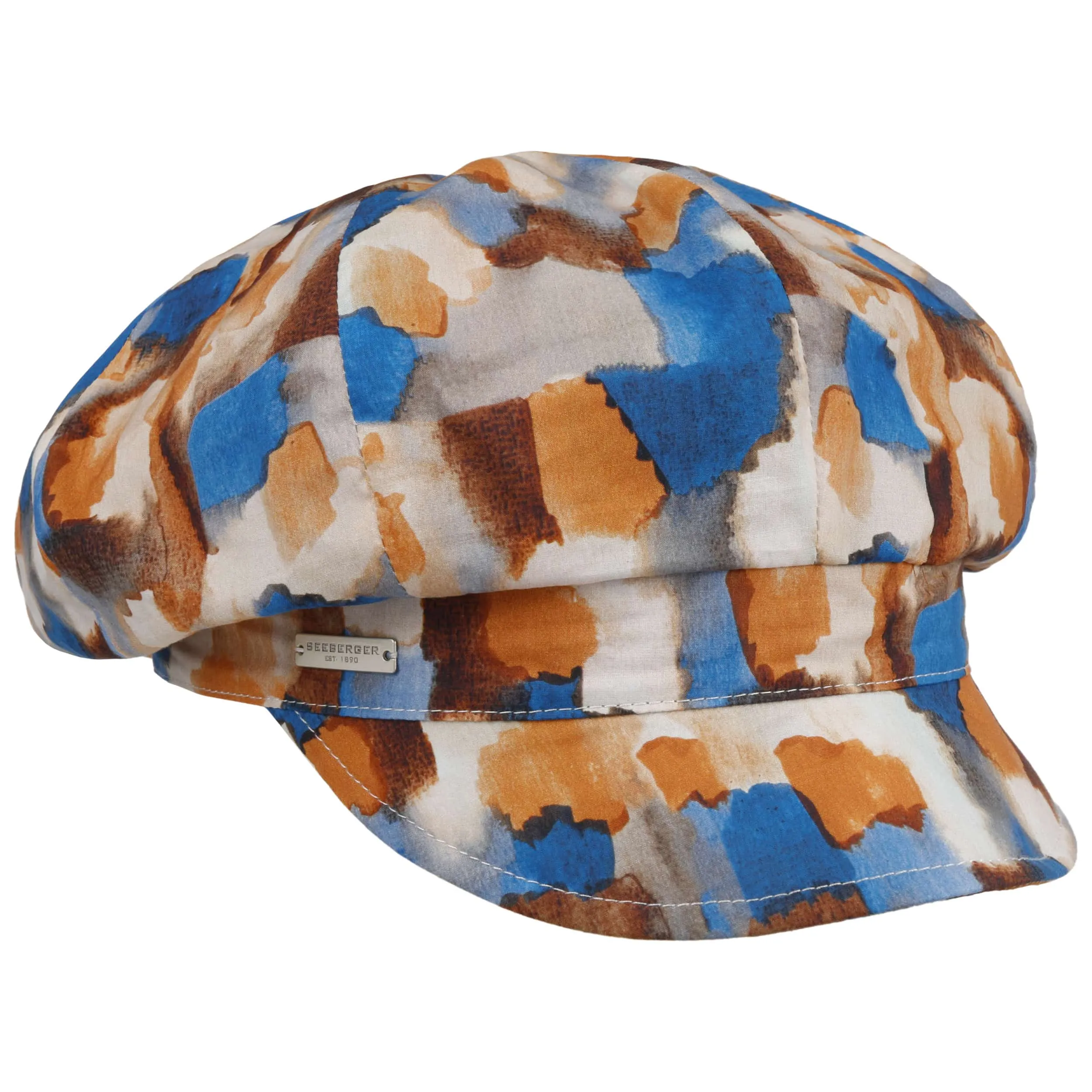 Casquette Gavroche Watercolour by Seeberger --> Chapeaux, casquettes & bonnets en ligne ▷ Chapeaushop