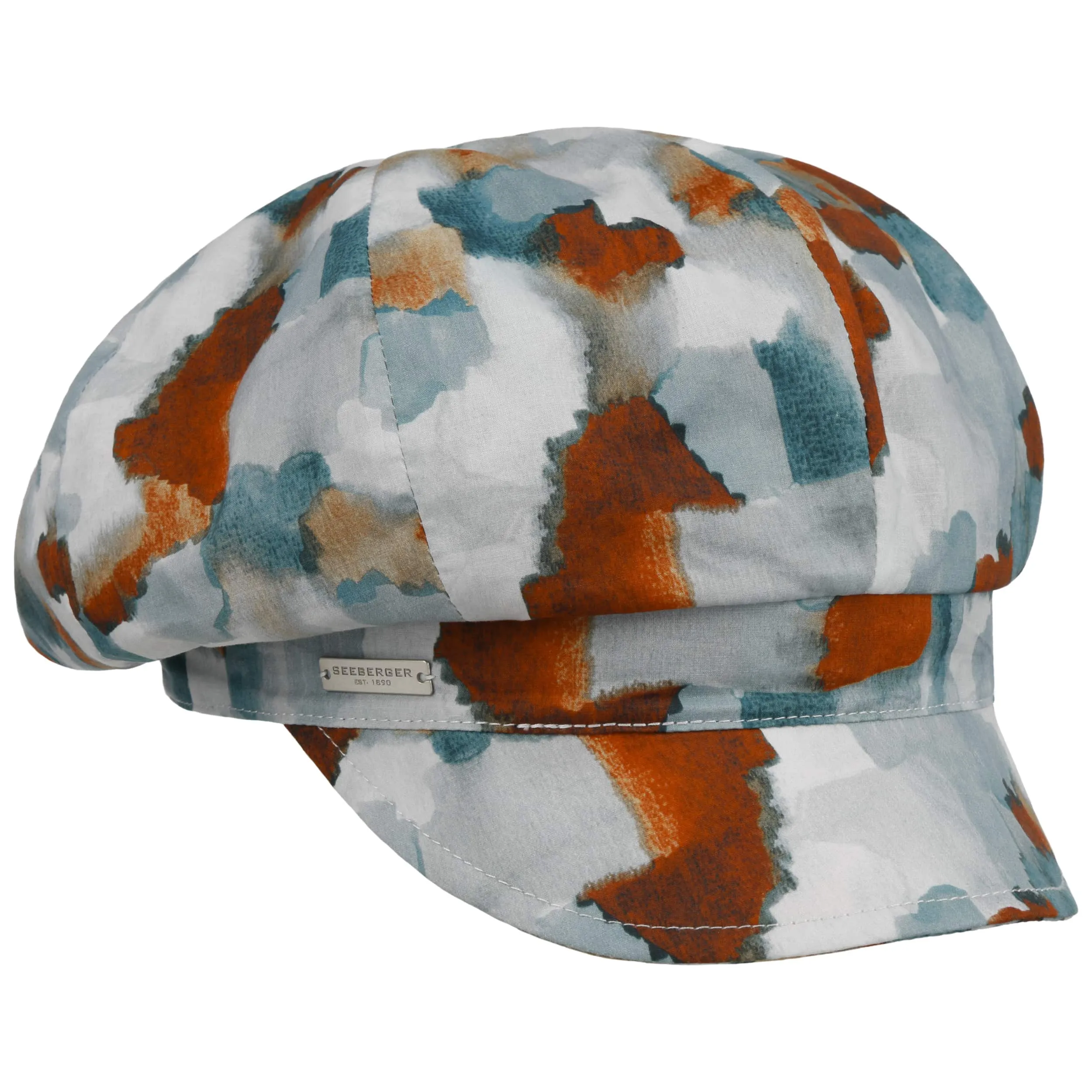 Casquette Gavroche Watercolour by Seeberger --> Chapeaux, casquettes & bonnets en ligne ▷ Chapeaushop