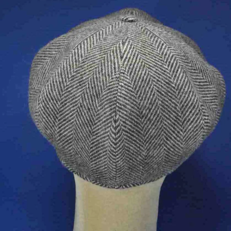 Casquette peaky blinders laine grise| béret irlandais hiver rétro