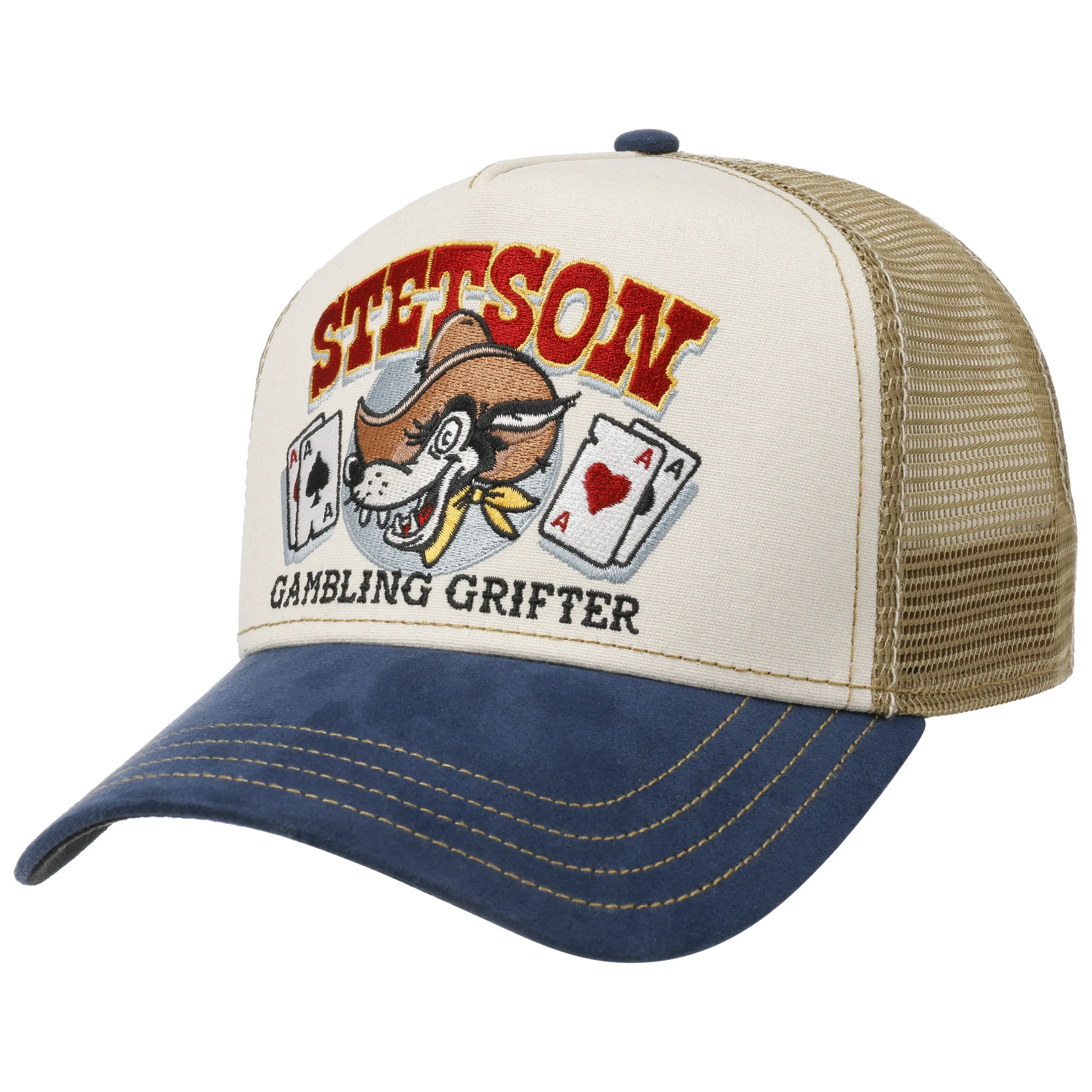 Casquette Trucker Gambling Grifter by Stetson --> Chapeaux, casquettes & bonnets en ligne ▷ Chapeaushop