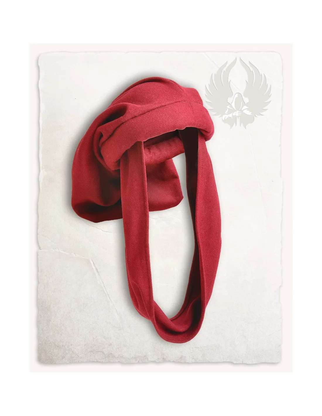 Casquette unisexe Rafael médiéval en laine, couleur bordeaux ⚔️ Boutique Épées
