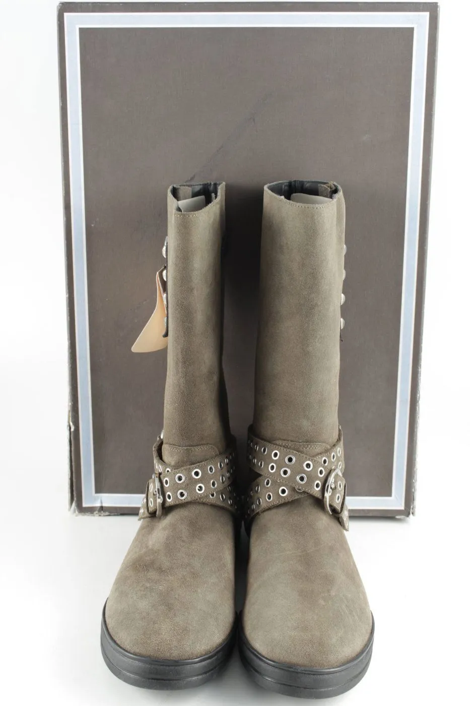 Cesare Paciotti Bottes de neige gris vert style décontracté