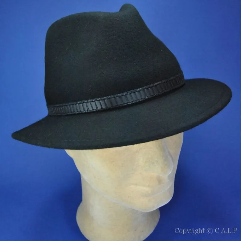 chapeau feutre noir-chapeaux hommes et femmes-chapeau en feutre