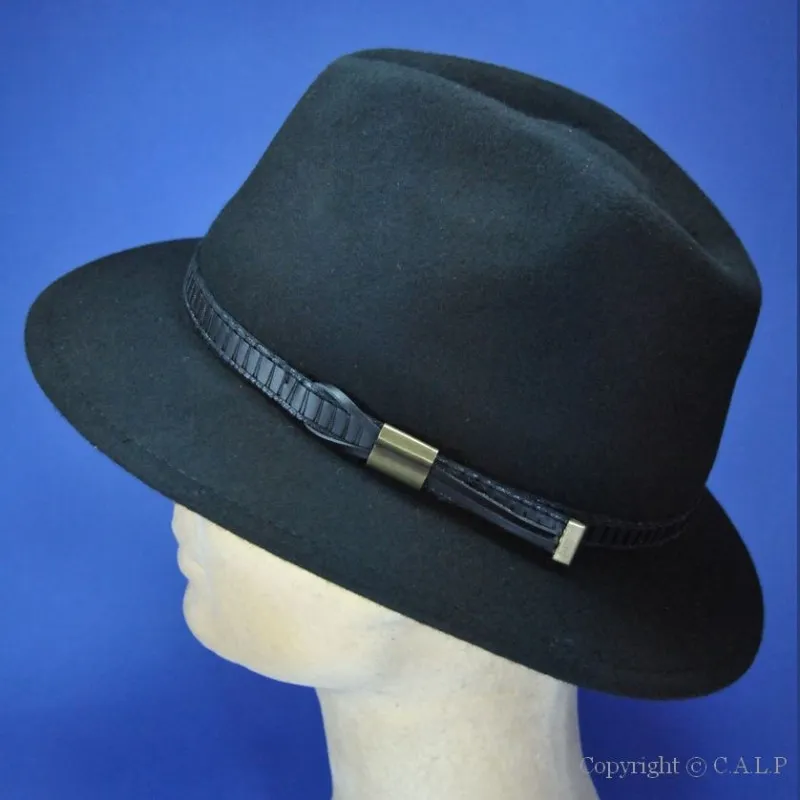 chapeau feutre noir-chapeaux hommes et femmes-chapeau en feutre