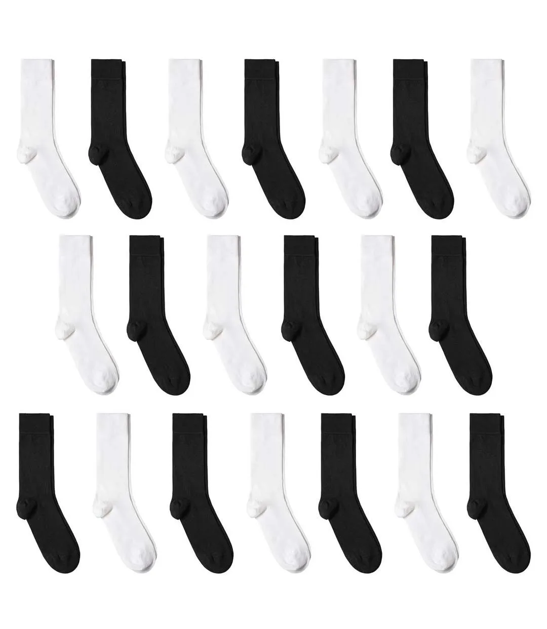 Chaussettes coton - Assortiment 20 paires - Fabriqué en UE