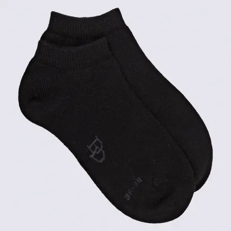 Chaussettes Doré Doré, chaussettes courte en laine et cachemire femme noir | Igert Chausseur & Maroquinier