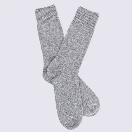 Chaussettes Doré Doré, chaussettes en laine et cachemire homme gris I Igert Chausseur & Maroquinier