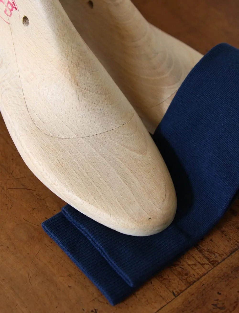 chaussettes en coton bleu cobalt - Paire et fils