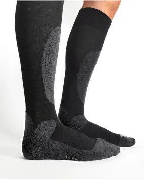 Chaussettes Laine de Ski homme Noir - Bleuforêt