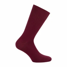 Chaussettes mi-hautes Fil d'Ecosse homme Fait en France Rouge Eminence - Chaussettes Homme sur MenCorner